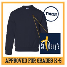 Gildan Youth Heavy Blend Crewneck Sweatshirt (Navy)